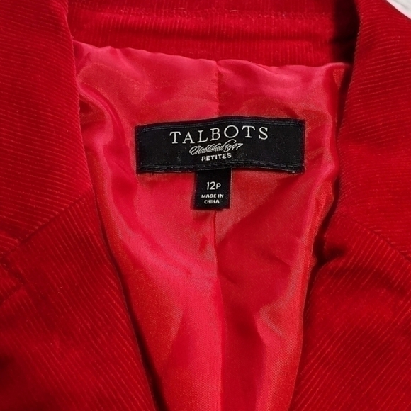 Red Corduroy Blazer - Picture 3 of 5